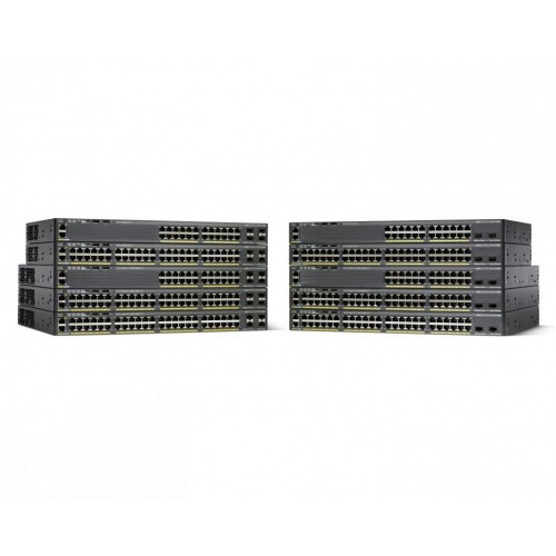 Коммутатор Cisco Catalyst, 24 x GE, 4 x 1G SFP, LAN Base WS-C2960X-24TS-L