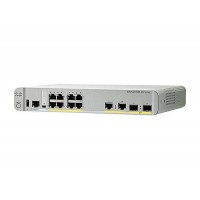 Коммутатор Cisco Catalyst, 8 x GE (PoE+), 2 x GE, 2 x SFP, IP Base WS-C3560CX-8PC-S